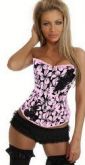 Corset rosa com flor